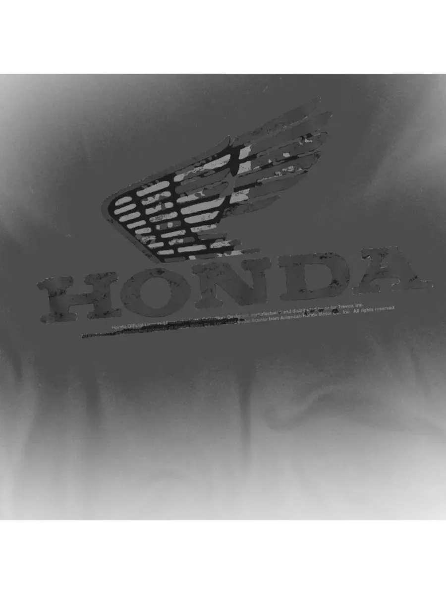 Футболка с принтом Vintage Wing Honda — изображение 3 из 3, черный