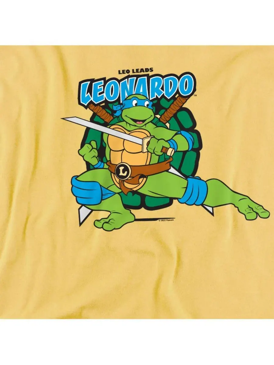 Футболка с принтом Leonardo Leads Logovision — изображение 2 из 3, желтый