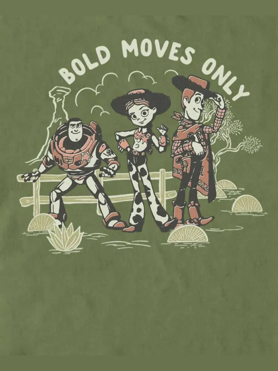 Футболка с графическим принтом Toy Story Bold Moves Only Fifth Sun — изображение 3 из 3, зеленый