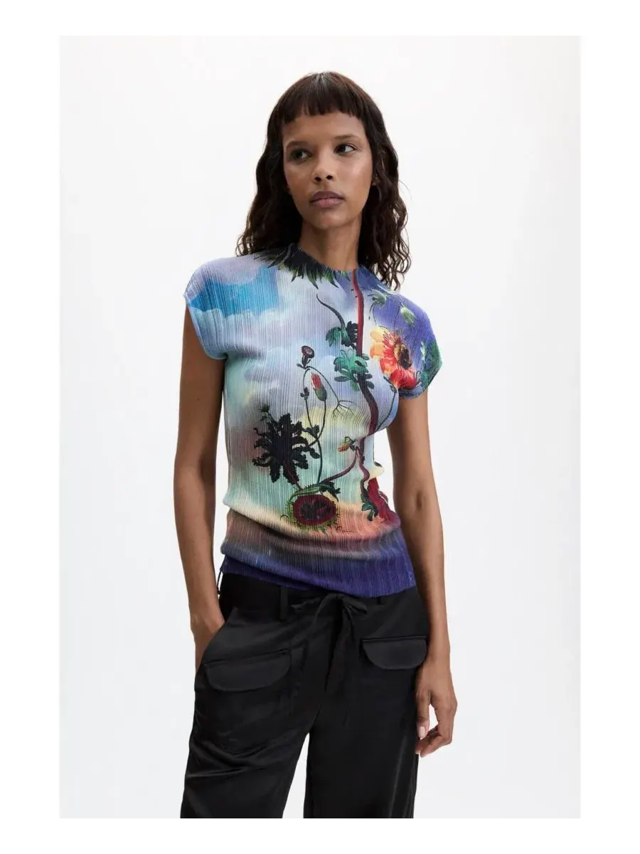 Футболка с принтом Desigual — изображение 1 из 5, нет цвета