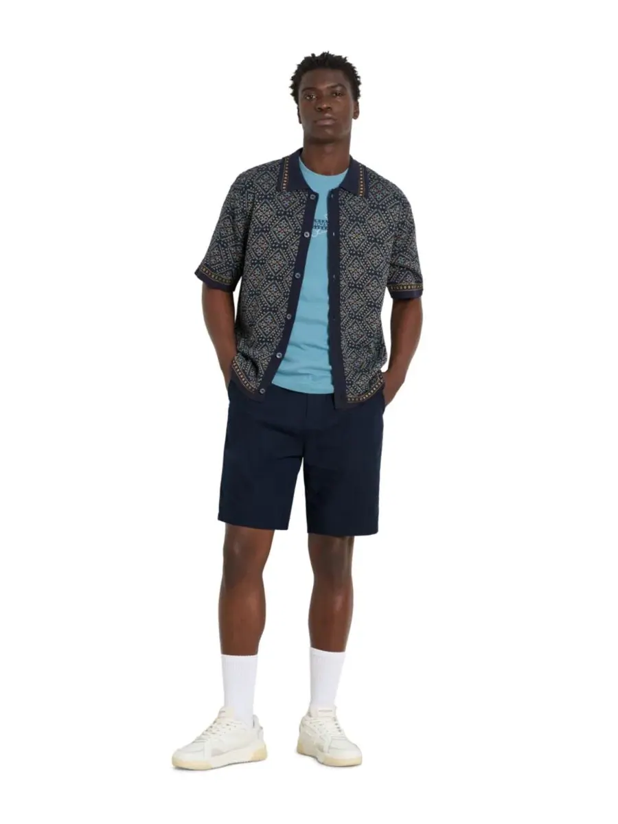 Футболка с графическим принтом Relaxed-Fit Adriatic Blue SCOTCH & SODA — изображение 3 из 6, синий