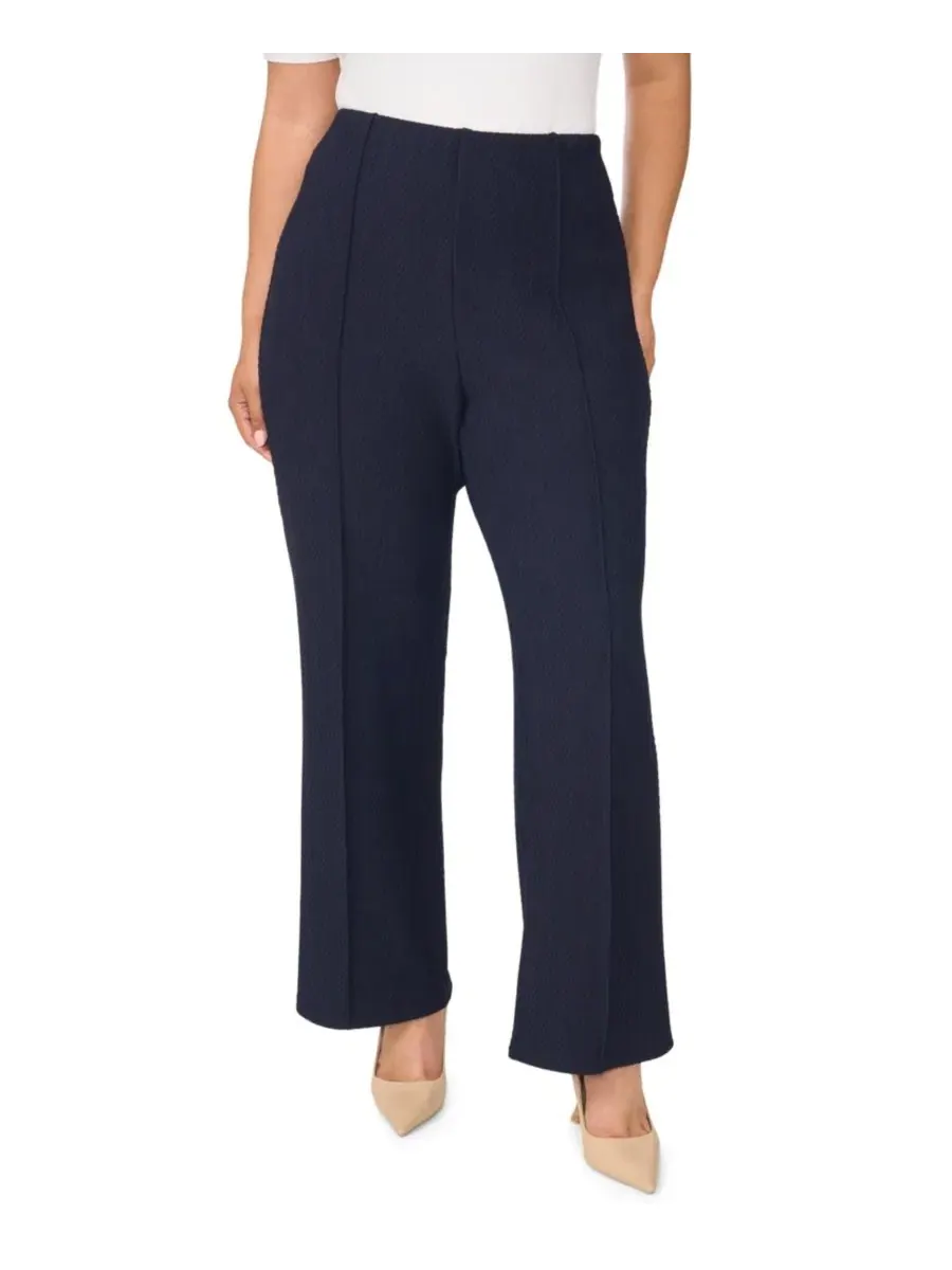 Брюки-клеш с защипами Plus Size Pull-On Pintuck Kick Flare Vince Camuto — изображение 5 из 10, классический темно-синий
