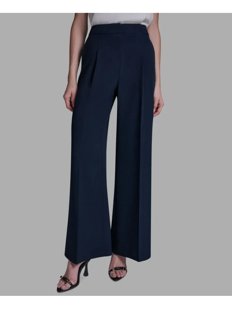 Женские брюки с высокой посадкой и широкими штанинами BCBG