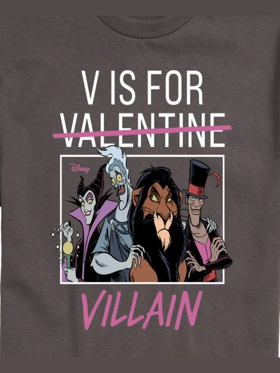 Мужская футболка с коротким рукавом и принтом «V is For Villain» из серии Disney Villains AIRWAVES — изображение 3 из 3