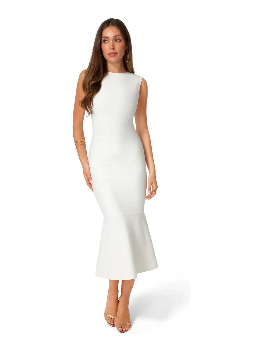 Платье миди с воланами Bandage Flounce Midi Bebe
