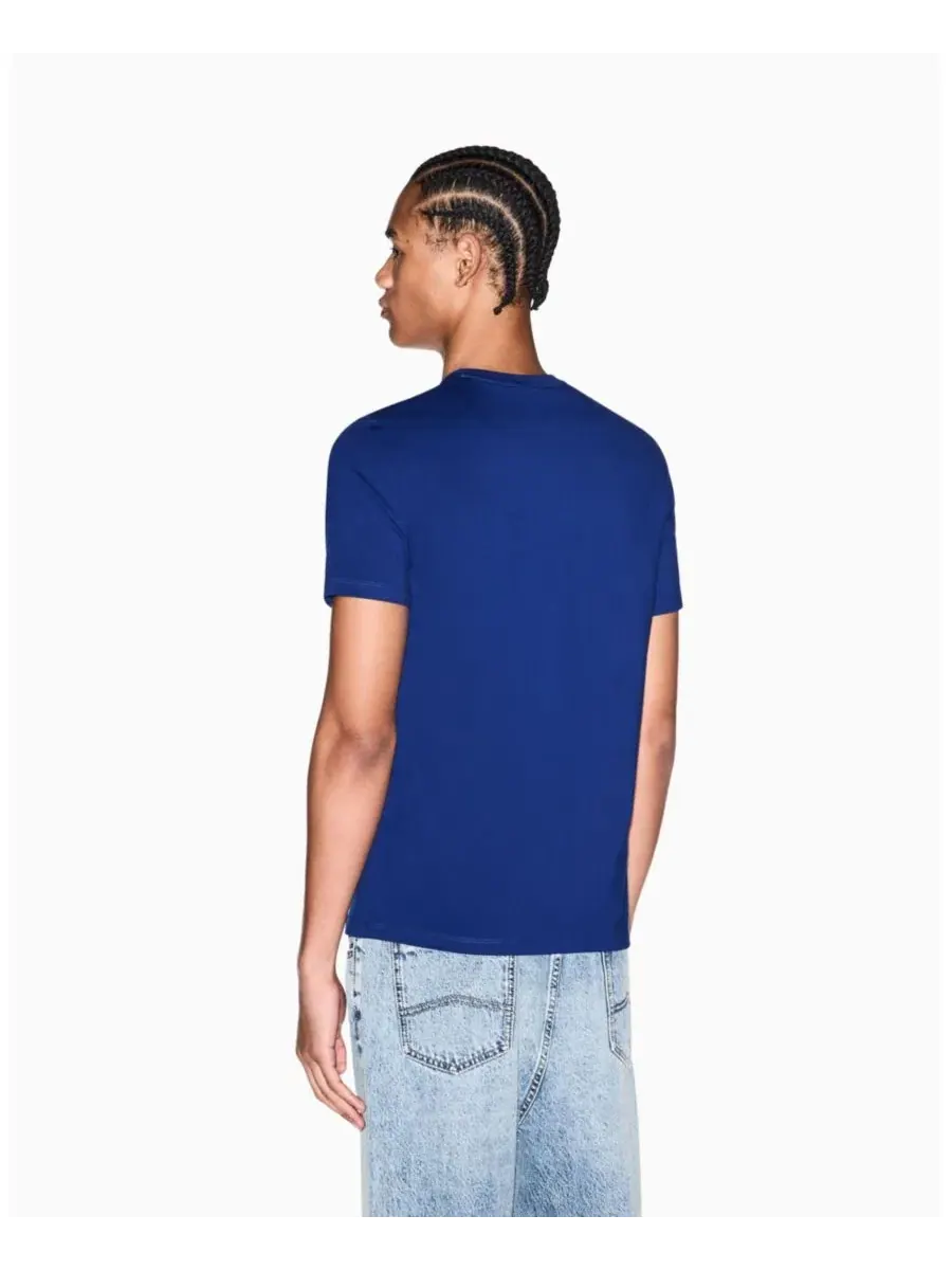 Мужская футболка с логотипом Elevated A|X Armani Exchange — изображение 4 из 5, синий