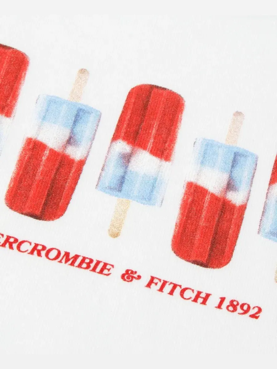 Детский топ без рукавов Abercrombie Kids — изображение 3 из 3, яркий белый