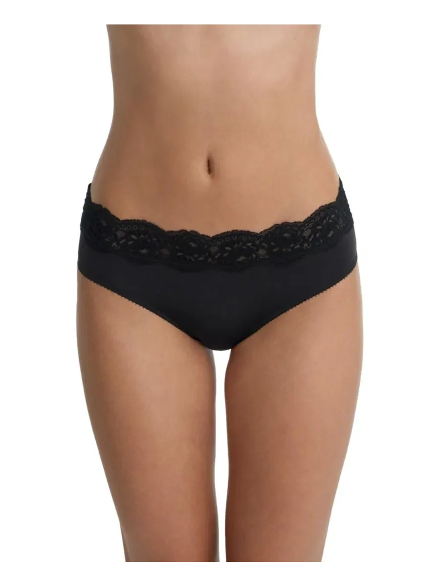 Комплект из 3 женских кружевных хипстеров Divine Skarlett Blue — изображение 3 из 3, черный/черный