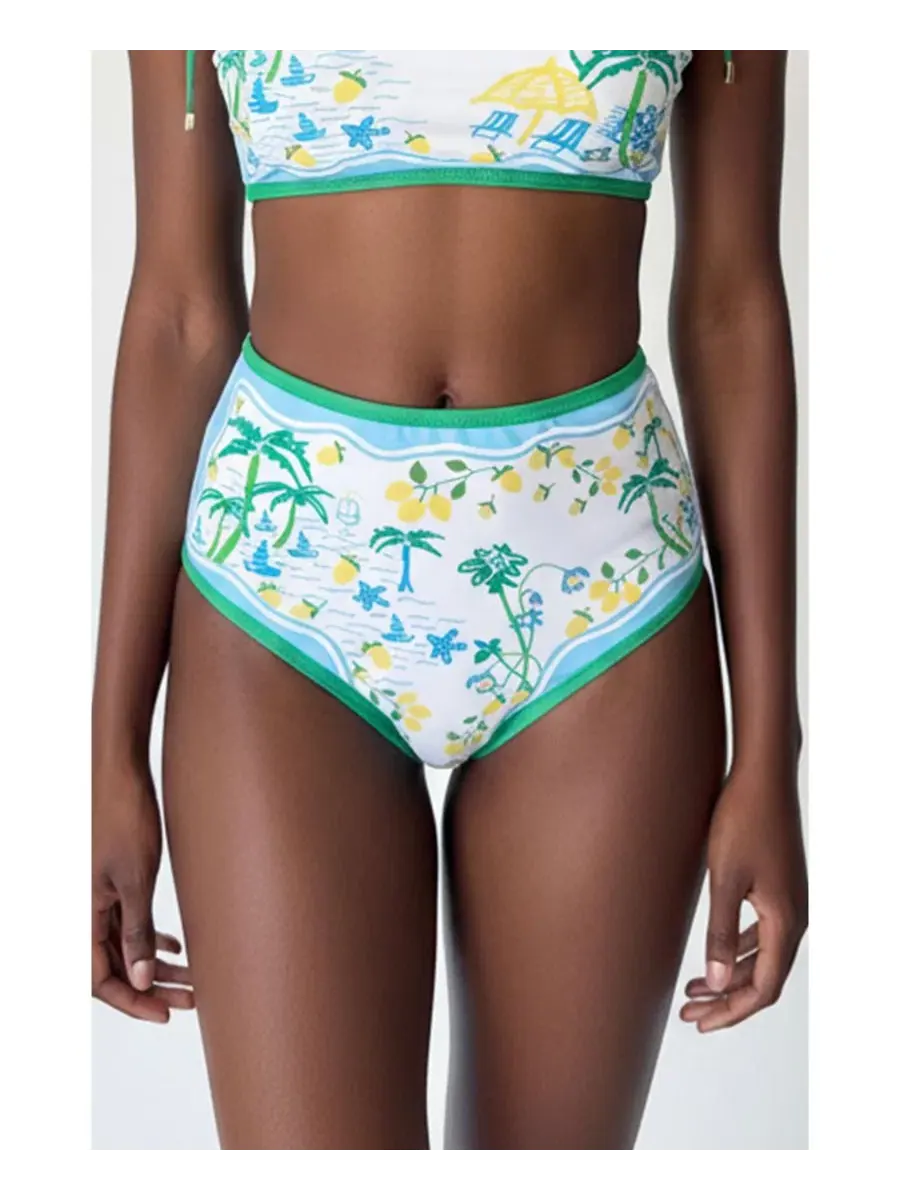 Женские двусторонние плавки от бикини Tropical Escape Jessie Zhao New York — изображение 2 из 8, нет цвета