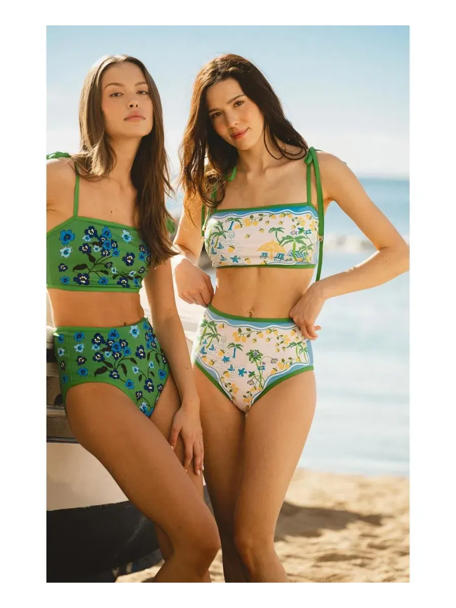 Женские двусторонние плавки от бикини Tropical Escape Jessie Zhao New York — изображение 5 из 8, нет цвета