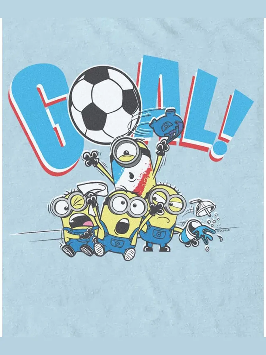 Футболка мужская с принтом Minions One In A Minion Fifth Sun — изображение 3 из 3, светлый синий