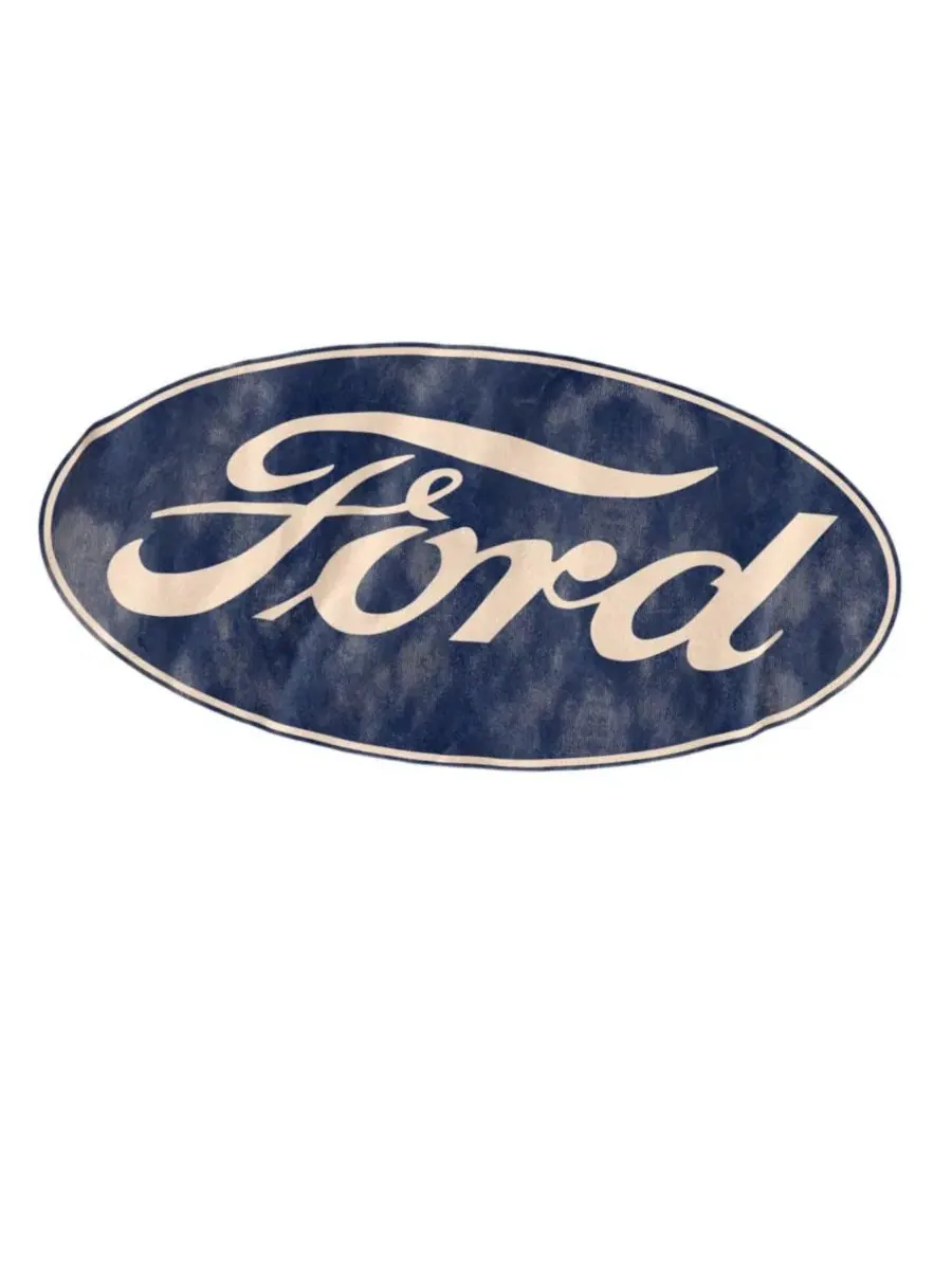 Футболка с принтом Men's Ford Bronco Logo Mustang — изображение 2 из 3, бежевый