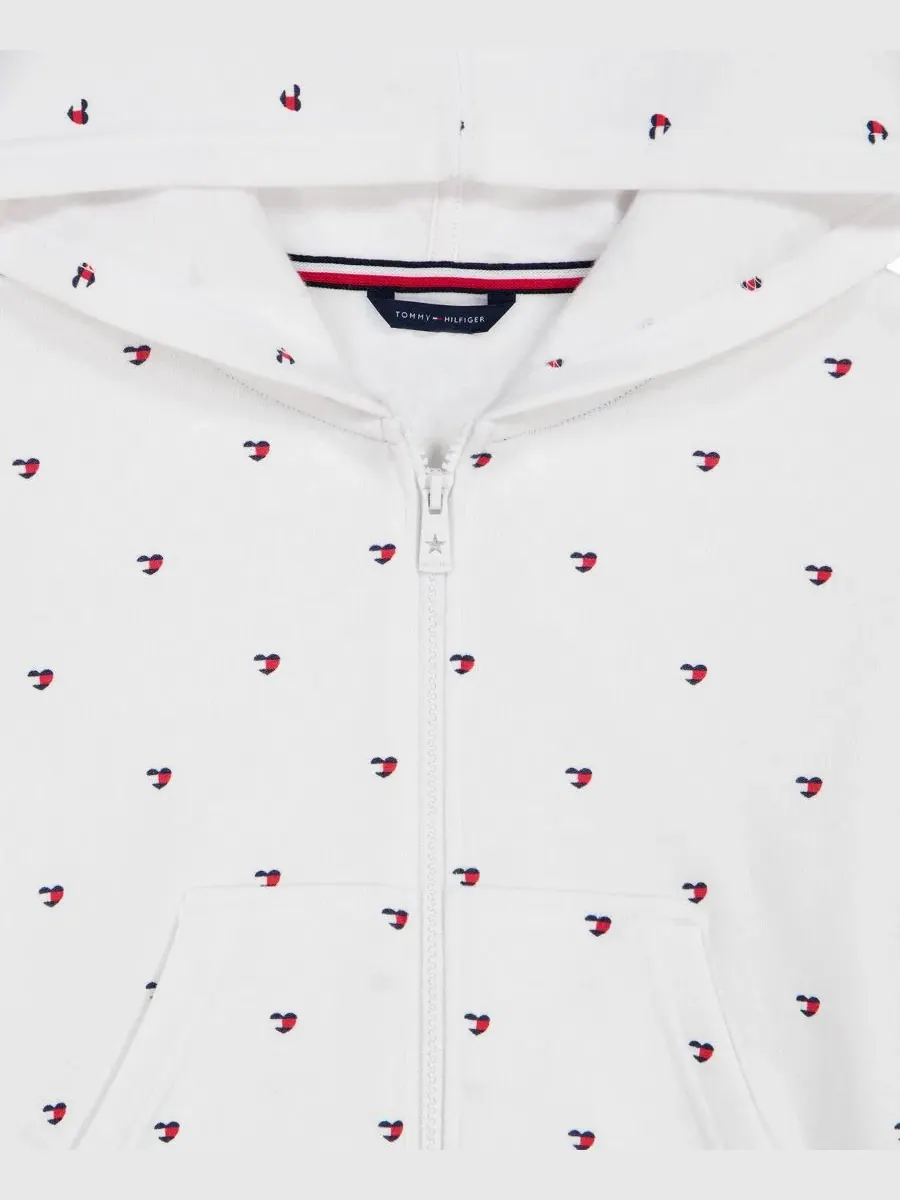 Худи с принтом Star Flag Tommy Hilfiger — изображение 3 из 3, белый
