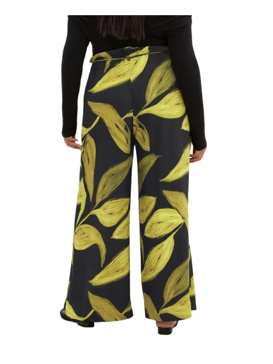 Брюки свободного кроя с принтом Shania Aspect Wide Leg Pant CITY CHIC, Abstract Zest — изображение 2 из 5