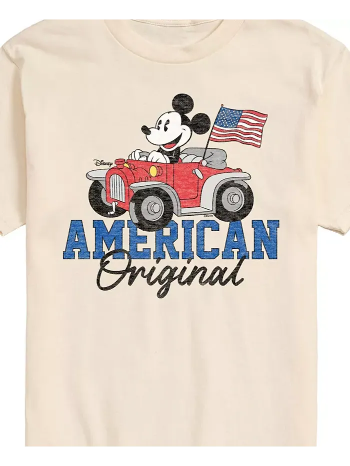 Мужская футболка с коротким рукавом Disney Mickey American Original AIRWAVES — изображение 2 из 3, бежевый хаки