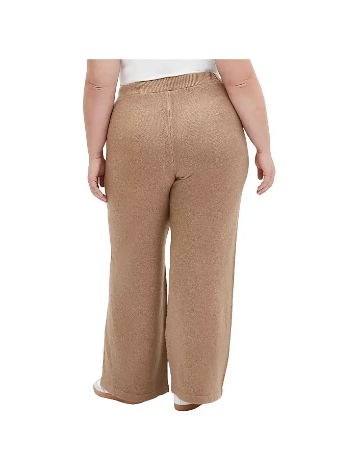 Брюки Ally Plus Size CITY CHIC — изображение 2 из 5, бежевый
