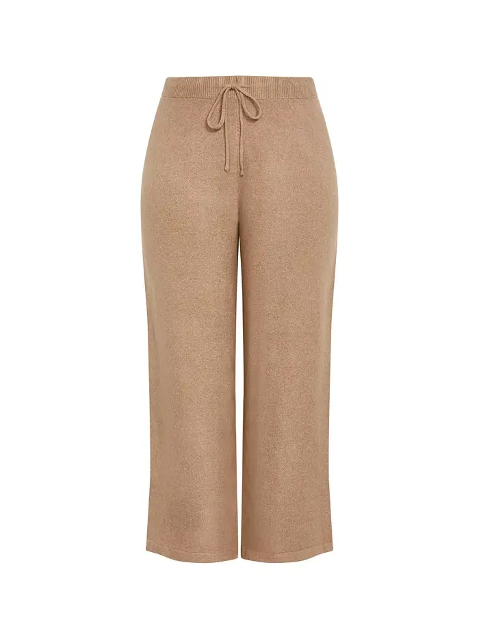Брюки Ally Plus Size CITY CHIC — изображение 4 из 5, бежевый
