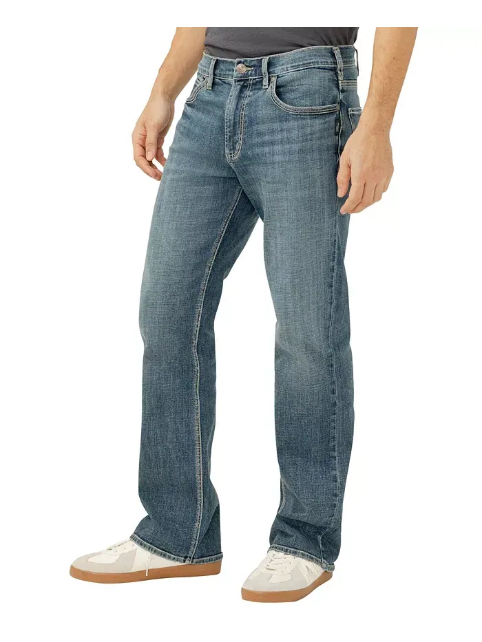 Мужские джинсы Zac Relaxed Fit Straight Leg Silver Jeans Co. — изображение 2 из 3, синий