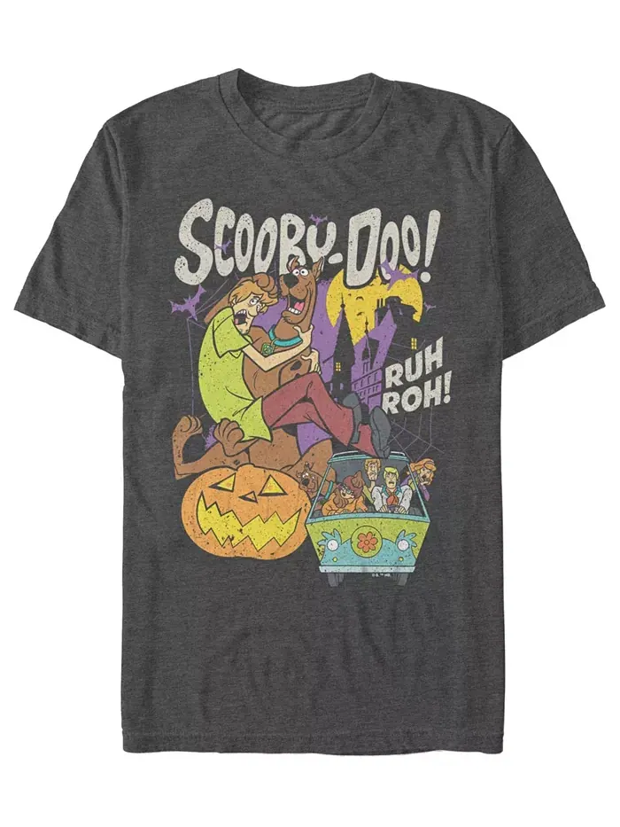 Мужская футболка с принтом Scooby Doo Fifth Sun — изображение 1 из 3, серый
