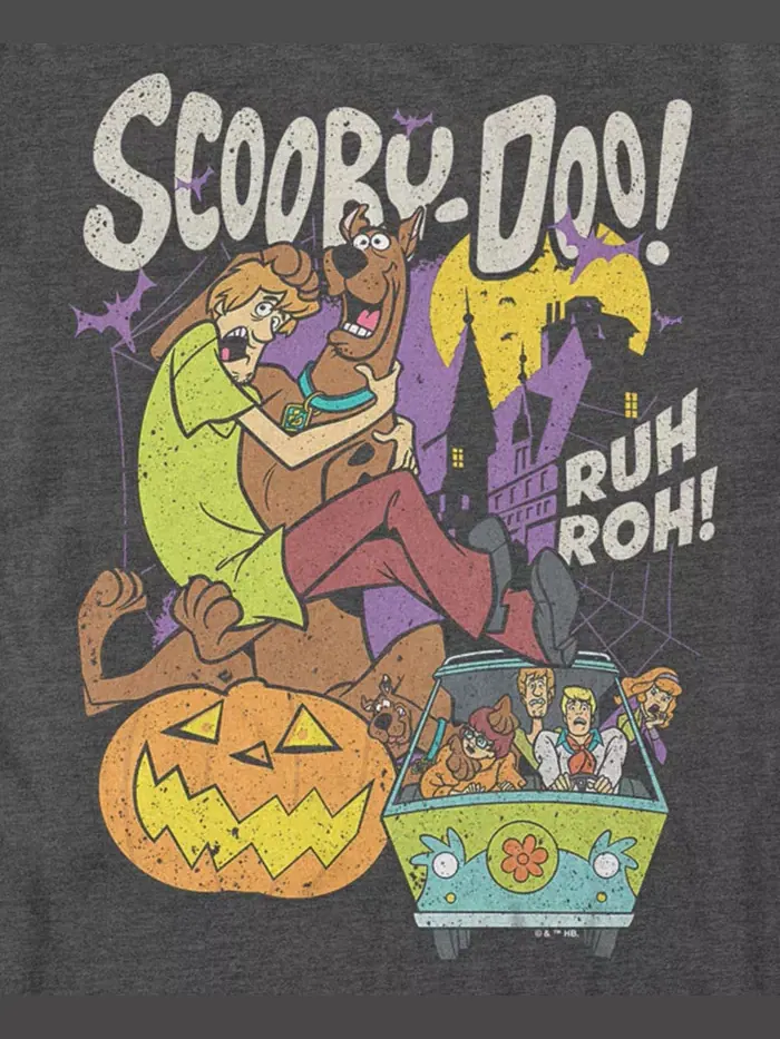 Мужская футболка с принтом Scooby Doo Fifth Sun — изображение 3 из 3, серый