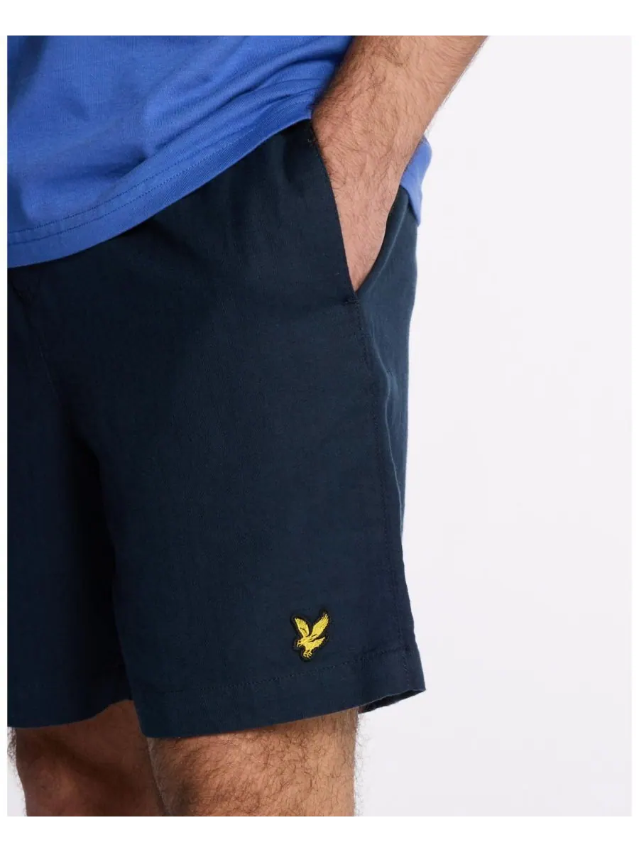 Мужские льняные шорты для яхтинга Lyle & Scott — изображение 3 из 4, темный темно-синий