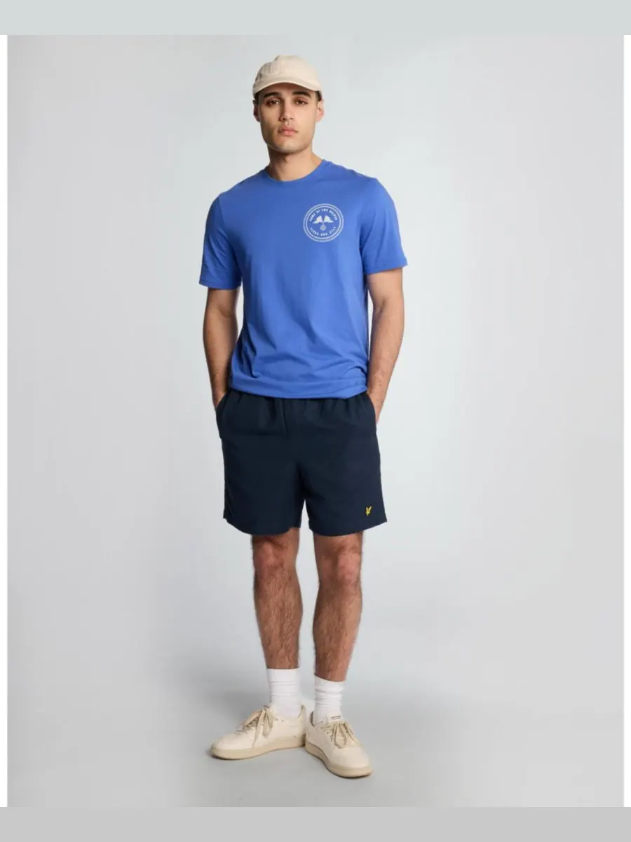 Мужские льняные шорты для яхтинга Lyle & Scott — изображение 4 из 4, темный темно-синий