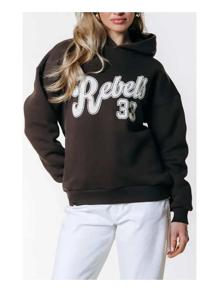 Женская толстовка Rebel 33 Clean Colourful Rebel — изображение 1 из 4, коричневый