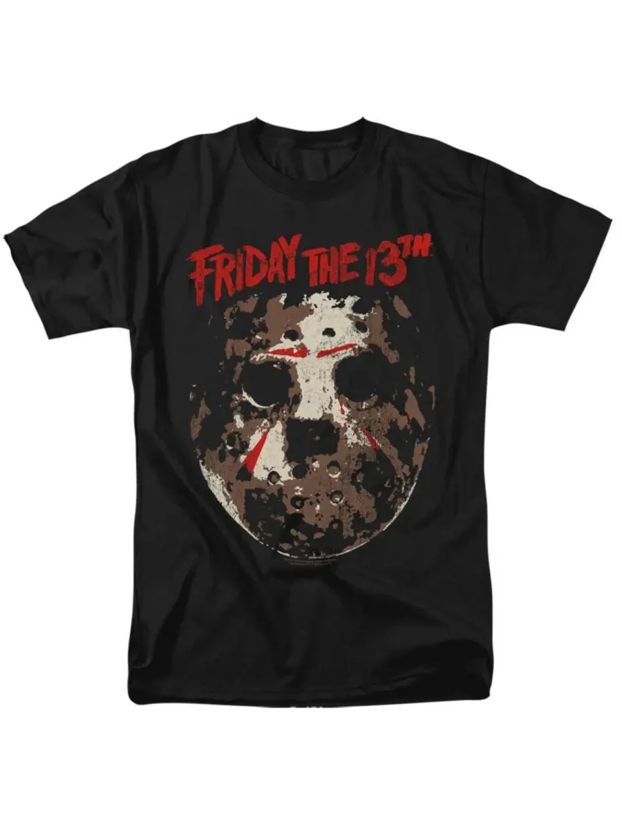 Мужская футболка с грубой маской Friday The 13th — изображение 1 из 3, черный