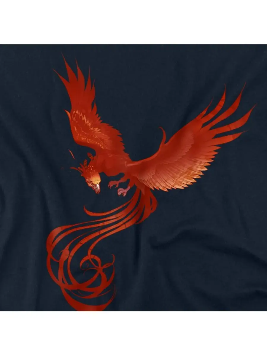 Мужская футболка Phoenix Rising Harry Potter — изображение 2 из 3, темно-синий