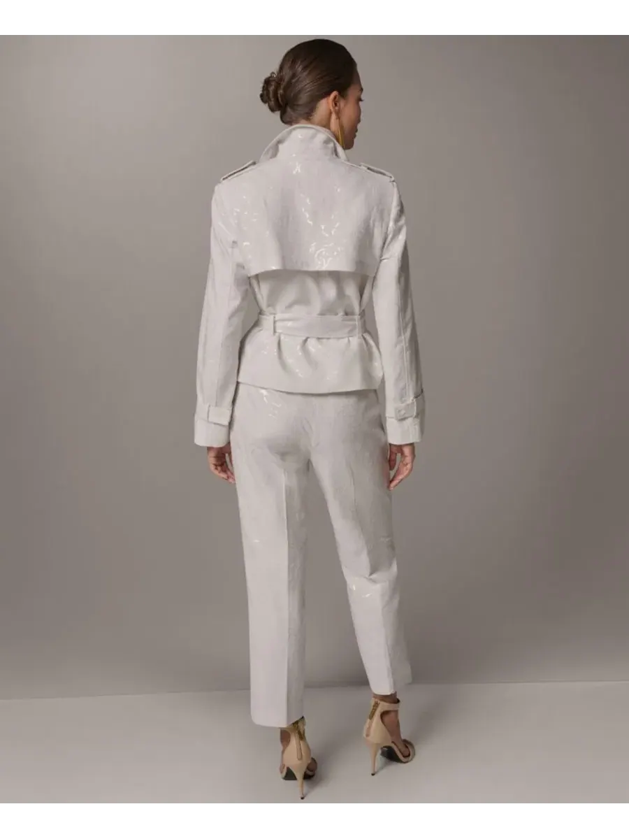 Женский жакет с воротником с вырезом Donna Karan New York — изображение 8 из 10, бежевый