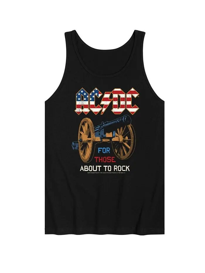 Мужская майка ACDC About To Rock Tank AIRWAVES — изображение 1 из 2, черный