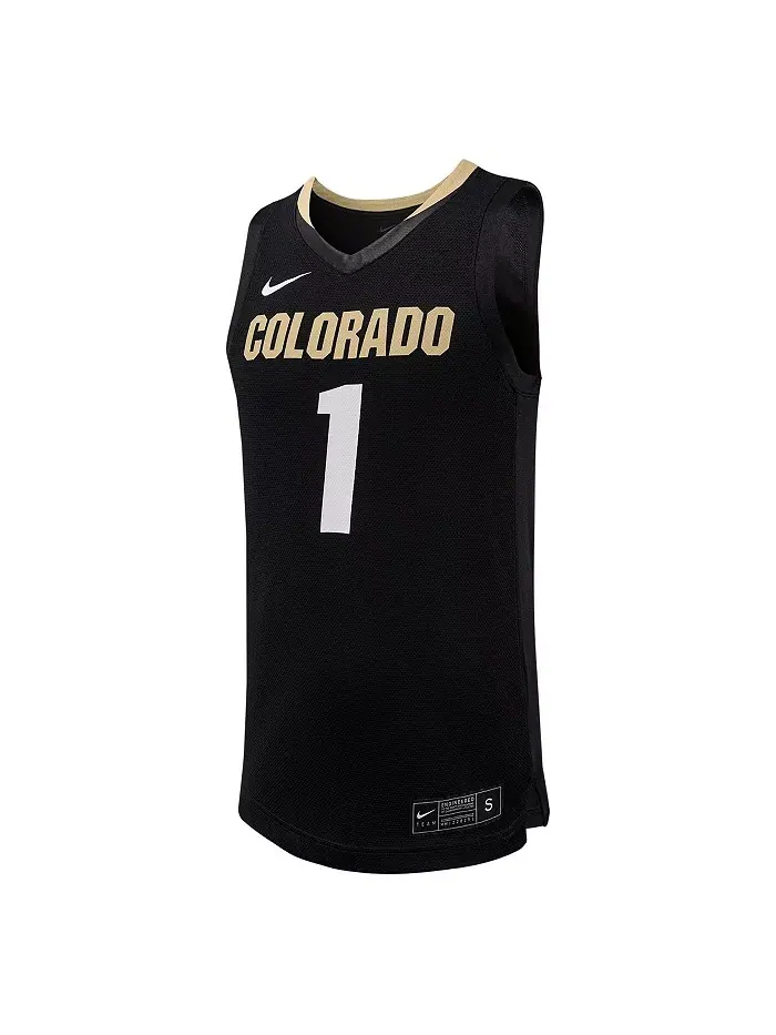 Мужская баскетбольная майка-реплика Colorado Buffaloes #1 Nike — изображение 2 из 3, черный
