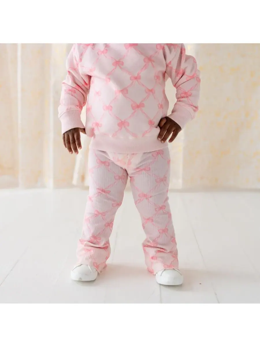 Леггинсы Big Girls Bow Trellis Flare Sweet Wink — изображение 3 из 4, розовый