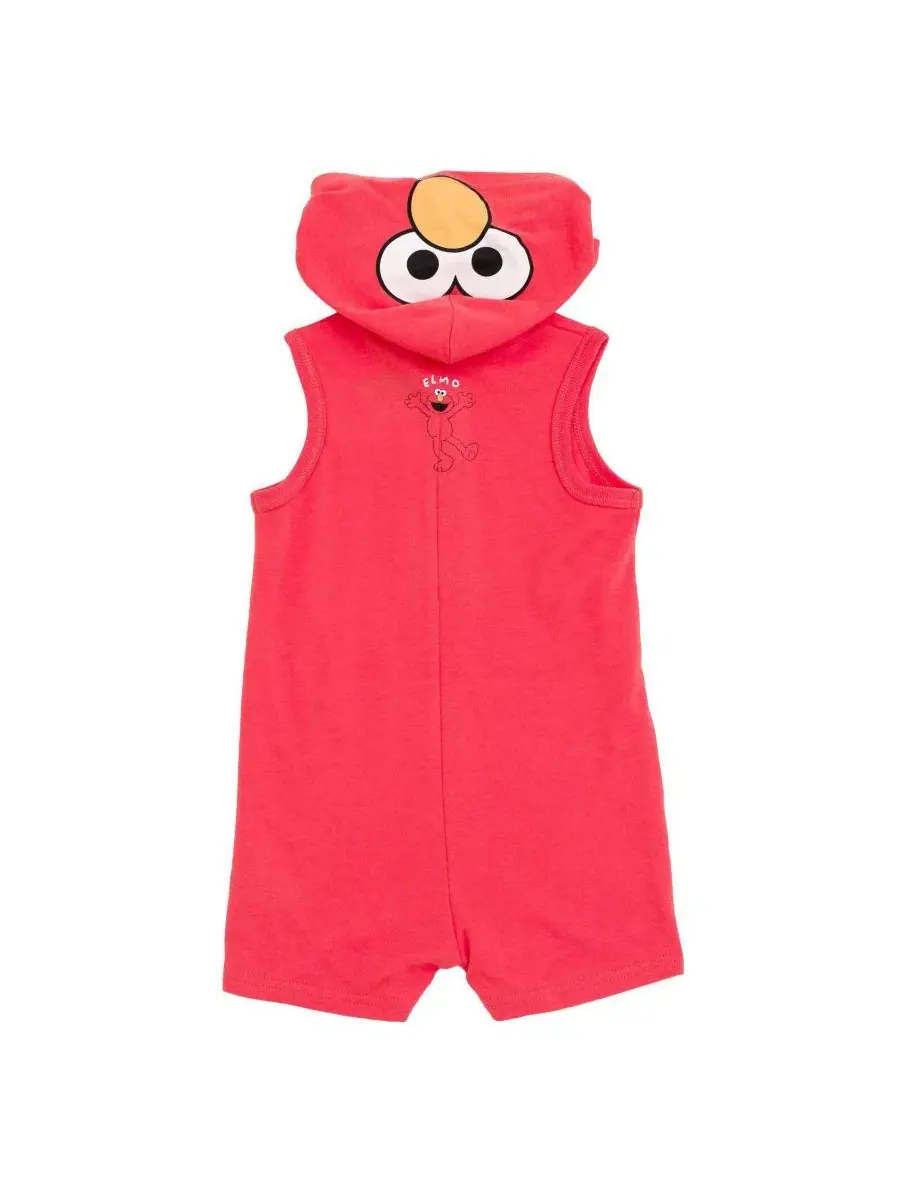 Боди-комбинезон с капюшоном без рукавов Elmo red Sesame Street — изображение 2 из 3, красный