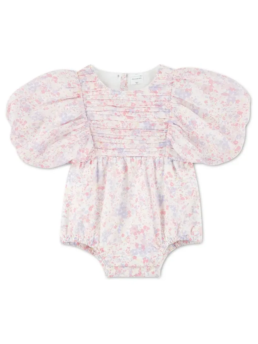Детский боди Emerson Bubble для девочек Abercrombie Kids — изображение 1 из 9, белый/розовый