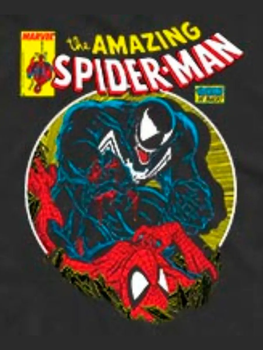 Майка с принтом The Amazing Spider-Man Venom is Back Retro Comic Graphic Fifth Sun — изображение 3 из 3, черный