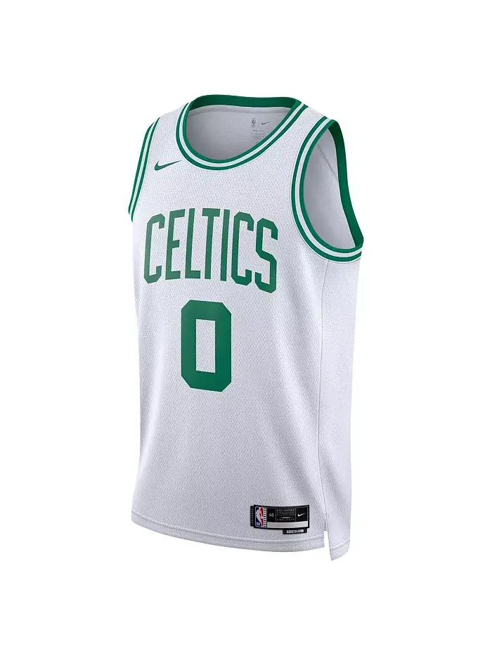 Мужская баскетбольная майка Jordan Jayson Tatum Boston Celtics Swingman Nike — изображение 2 из 3, белый
