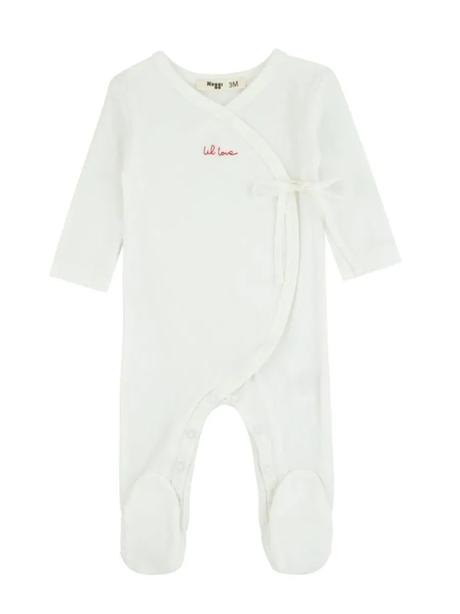 Детский боди-комбинезон с вышивкой Lil Love NoggiWear — красный