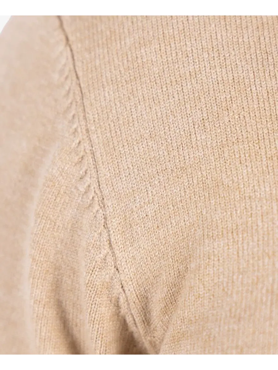 Свитер с круглым вырезом, длинным рукавом, модель Big & Tall Basic Crewneck XRAY — изображение 15 из 15, овсяный