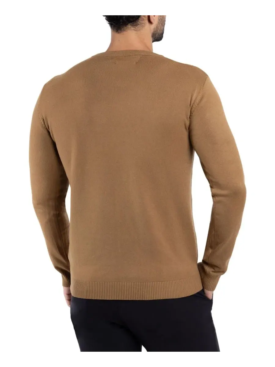 Свитер с круглым вырезом XRAY X RAY Men's Crewneck Sweater — изображение 3 из 13, хаки