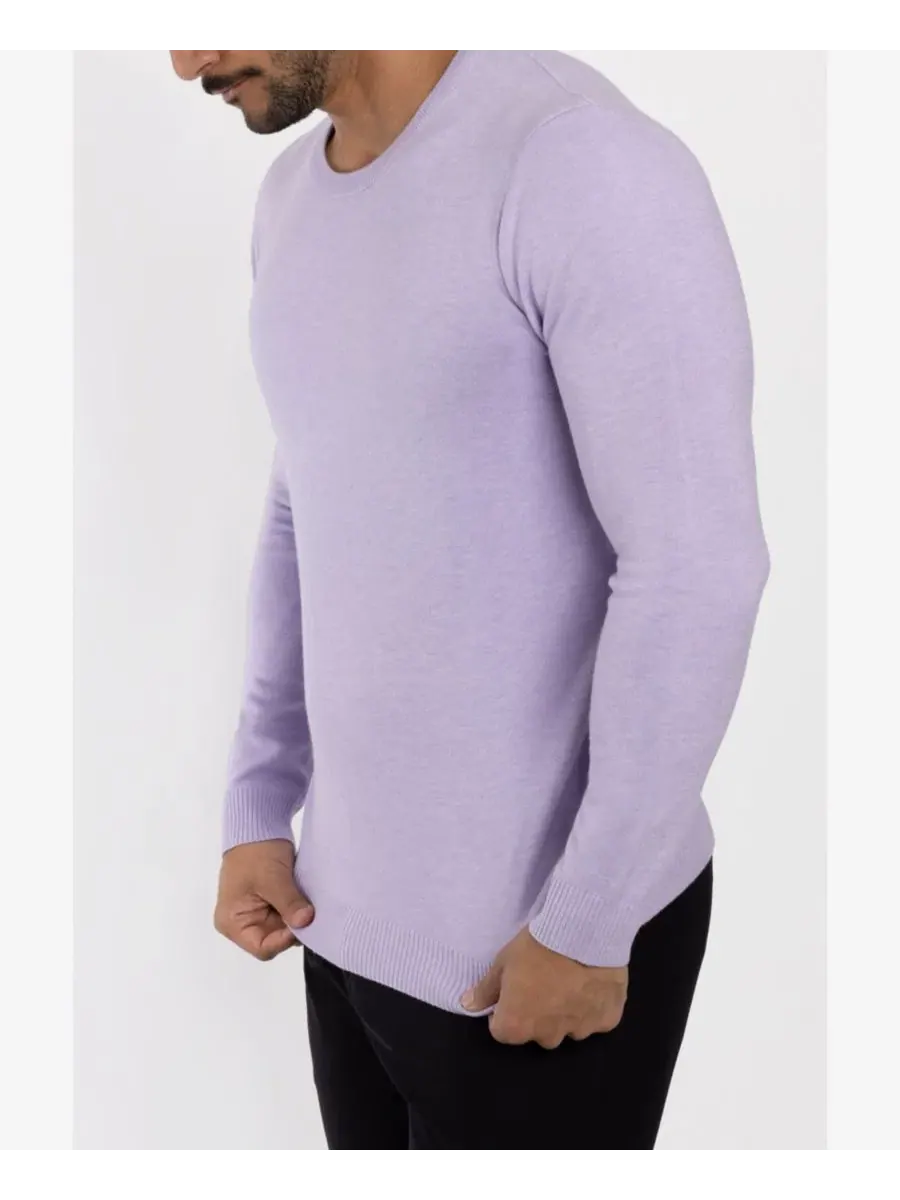 Свитер с круглым вырезом Big & Tall Basic Crewneck XRAY — изображение 12 из 15, фиолетовый