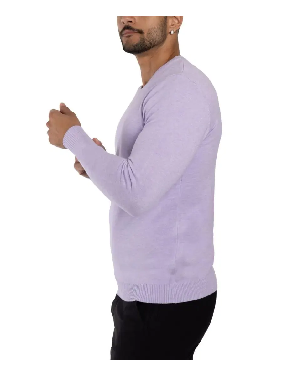 Свитер с круглым вырезом Big & Tall Basic Crewneck XRAY — изображение 3 из 15, фиолетовый