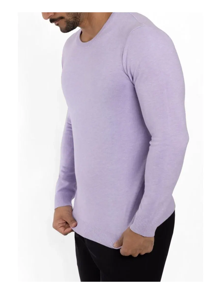 Свитер с круглым вырезом Big & Tall Basic Crewneck XRAY — изображение 8 из 15, фиолетовый