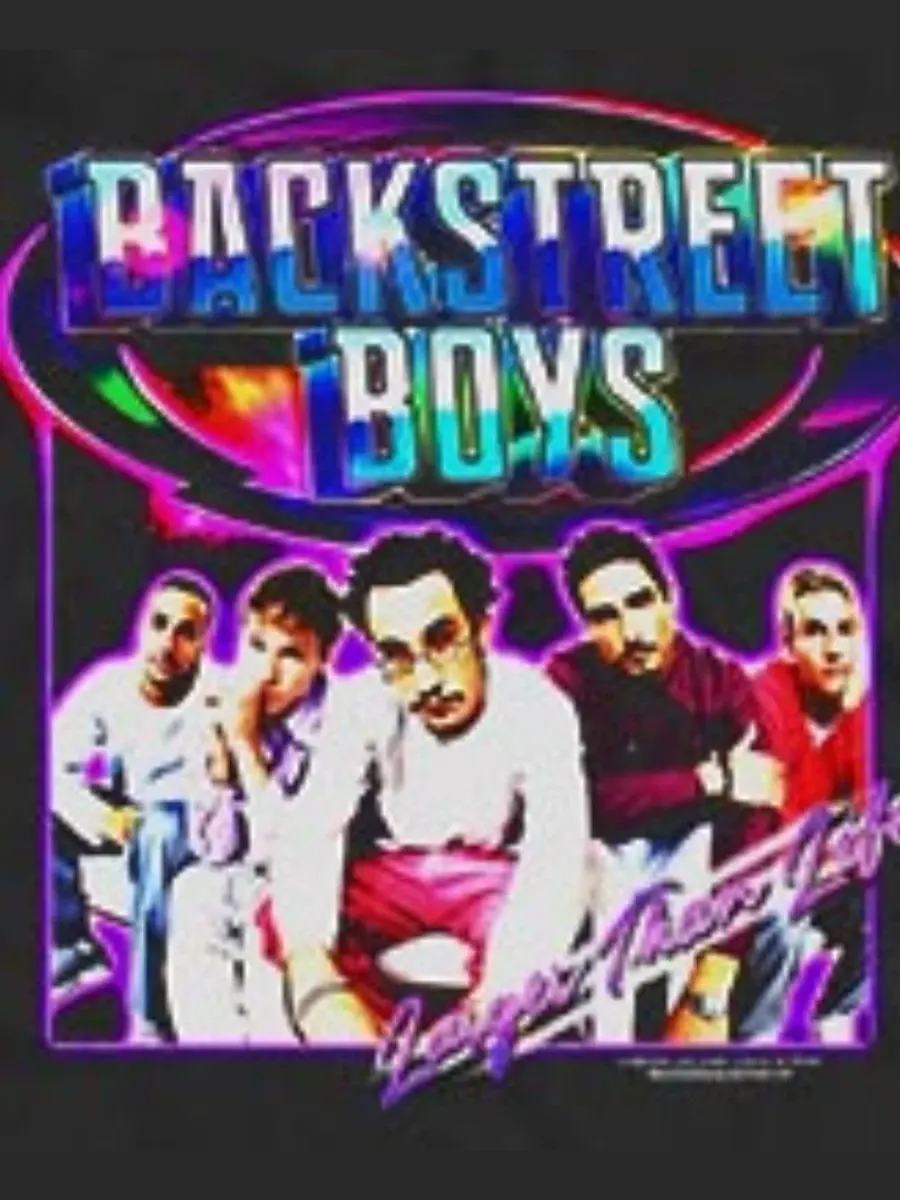 Мужская майка с принтом Backstreet Boys Larger Than Life Group Photo Fifth Sun — изображение 3 из 3, черный