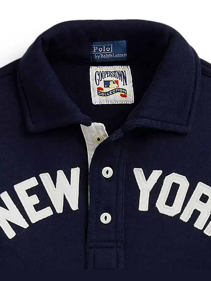 Большие мальчики свитер с воротником Polo Ralph Lauren — изображение 3 из 3, синий