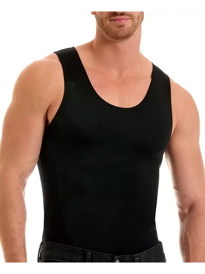 Мужская майка с компрессионным эффектом Insta Slim Big & Tall Instaslim — изображение 1 из 6, черный