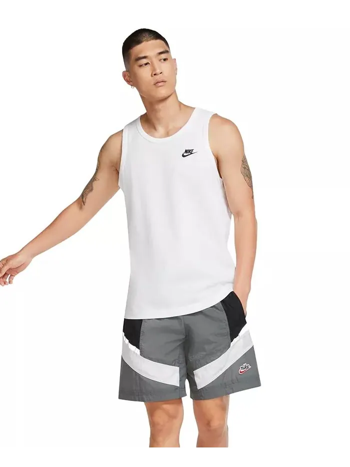 Мужская спортивная майка Club Nike — изображение 4 из 4, белый/черный