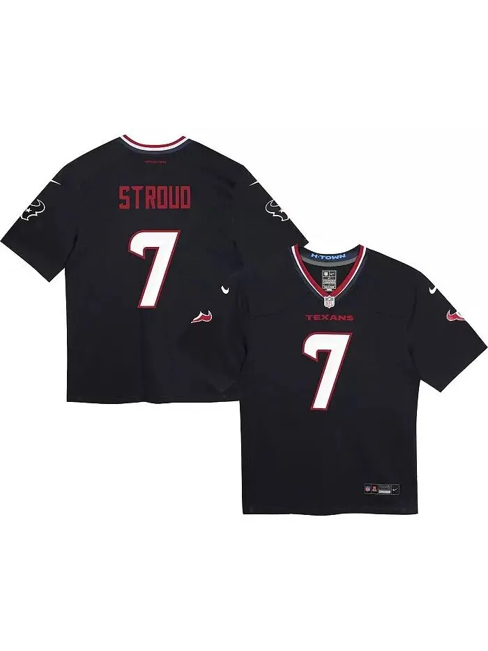 Nike Preschool CJ Stroud Navy Houston Texans Игровая майка Outerstuff — изображение 1 из 3