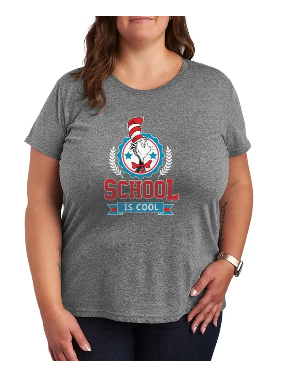 Футболка с длинным рукавом с принтом School Is Cool Hybrid Apparel — изображение 1 из 3, серый