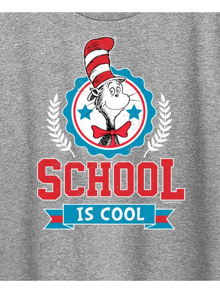 Футболка с длинным рукавом с принтом School Is Cool Hybrid Apparel — изображение 3 из 3, серый